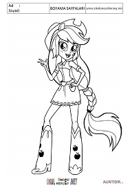 Equestria-girls boyama sayfaları